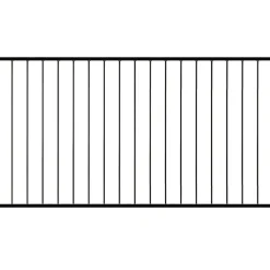 Aitaelementti Garden 180 x 100 cm musta alumiini - Green Land New