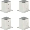 Aitatolpan jalat 4kpl galvanoitu 101mm - FinePRICE Best