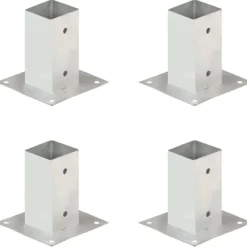 Aitatolpan jalat 4kpl galvanoitu 71mm - FinePRICE