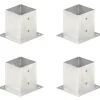 FinePRICE Aitatolpan jalat 4kpl galvanoitu 121mm Sale