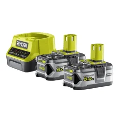 Akku- ja laturipaketti ONE+ RC18120-250 18V 2x5 Ah akuilla - Ryobi New