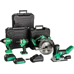 Voltgear Akkukonesarja Plus 20V 7 osaa 4,0+2,0 Ah akuilla Sale