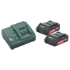 Metabo Akkupaketti 18V 2x2.0 Ah laturilla SC 30