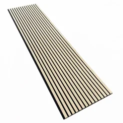 Akustiikkalevy rimapaneeli, 21x605x2400mm, vaalea tammi puuviilu - Aarni Best