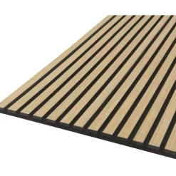 Akustiikkalevy Quanti, 18x520x2440mm, vaalea tammi puuviilu - Fibrotech Sale