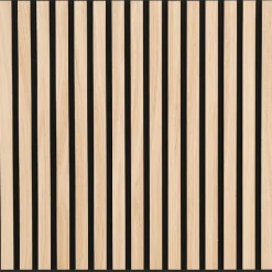 Fog & Venø Akustiikkalevy Fog&Venø By Venø, 20x600x600mm, mdf, tammi, musta huopa, 2kpl
