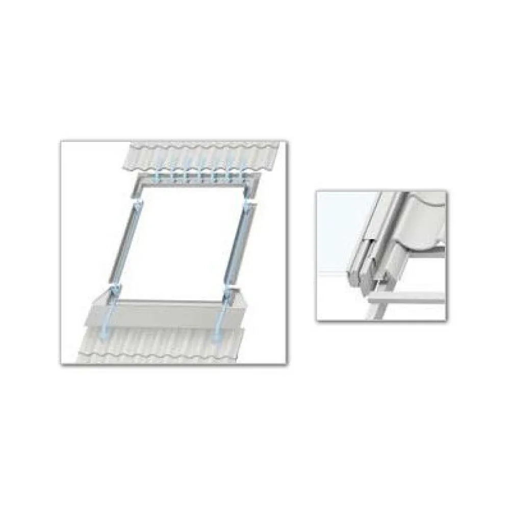 Asennussarja EDW 2000 78x98cm pellitys (profiilikatteille) - Velux Best