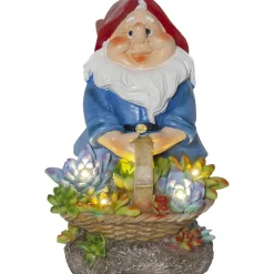Star Trading Aurinkokennokoristevalaisin Gnomy, 22cm,  moniväri Outlet