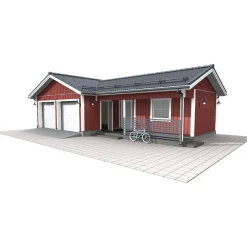 Piharati Autotalli ja vaja E6, 58.5m² Outlet