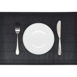 Bambu tabletti 6 kpl 30 x 45 cm musta - FinePRICE Outlet