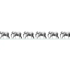 Boordi PhotowallXL Elephant 158710, 4000x232,5 mm, eläin, mustavalkoinen - Esta Outlet