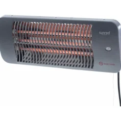 Pistesarjat Infralämmitin Sunred Lugo Quartz Wall, IP24, 2000W, harmaa Sale