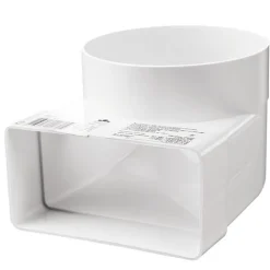 IV-kanavan muuntoliitin kulma 90° 60x204-125 - Airsec Online