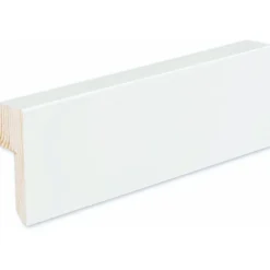 Siparila Jalkalista Kiille 20x70x3600 mm johtouralla puhtaanvalkoinen 4 kpl/pak New
