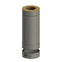 250 mm hormin jatko-osa Ø130mm piippuun, musta - Jeremias Discount