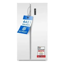 Jääkaappipakastin SBS7344W Side by Side French Door, 90cm, 291/151 l, valkoinen - Bomann Sale