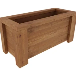 Jämäkkä istutuslaatikko , ruskea, 120x50x55 cm - Miljöökoriste Best