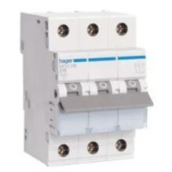 Hager Johdonsuojakatkaisija 3-napainen B MBN325E 25A New