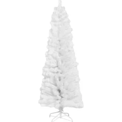 Joulukuusi , Bling, kapea PVC , luokka C, 180x68cm, valkoinen - Nordic Winter Online