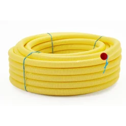 Kaapelinsuojaputki TEL B Ø50 mm x 50 m keltainen vetolangalla - Meltex