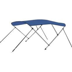 FinePRICE 3-kaarinen bimini-kate, sininen, 183x180x137 cm Online