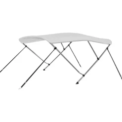 FinePRICE 3-kaarinen bimini-kate, valkoinen, 183x140x137 cm Discount