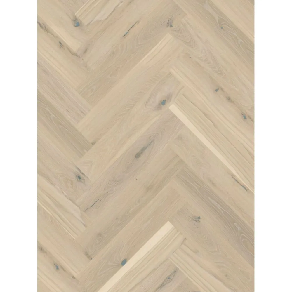 Kalanruotoparketti Boen Oak Pale White Vivo, mattalakattu, harjattu - Boen Flooring Clearance