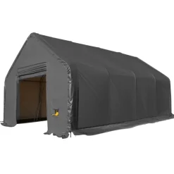 Kalustohalli Premium, 9.15x12.2x6.1m, 900g pvc, harmaa - Ranch New