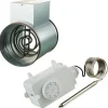 Kanavalämmitin 125 mm / 1200 W + termostaatti - Airsec Best