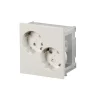 Kanavapistorasia ProDuct - 2S/16A/IP20 UPJ valkoinen - ABB Clearance