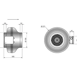 Östberg Kanavapuhallin CK 160 B, IV-kanavan halkaisija 160 mm Discount