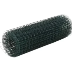 FinePRICE Kanaverkko 12x12mm galvanoitu teräs 10x0.5m vihreä Best