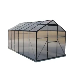 Mag-Pro Kasvihuone Garden 7.1m² sokkelilla musta Clearance