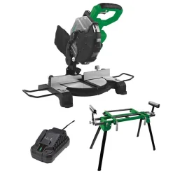 Katkaisujiirisahapaketti Plus 20V Brushless 4,0 Ah akulla + jalusta - Voltgear Outlet