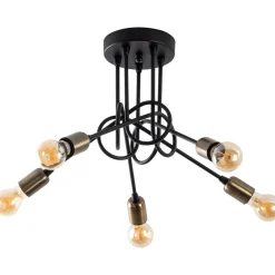 Kattovalaisin Viraj 5-osainen musta/pronssi - Linento Lighting Outlet