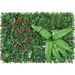 FinePRICE Keinotekoinen kasviaita 24 kpl vihreä 40x60 cm (66649) Discount