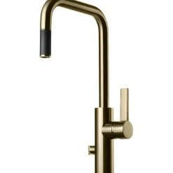 Tapwell Keittiöhana Arman ARM887 APK-liitäntä ulosvedettävä juoksuputki Brass Discount