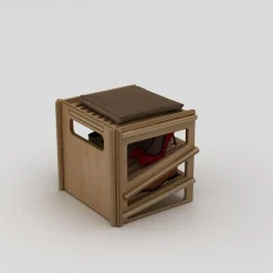 Kenkäteline Jolly, 44x44x42cm, ruskea - Linento Furniture Hot