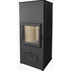 Kiertoilmatakka Keitele 14,5kW 143x61x52 cm satiinimusta - Pisla Sale