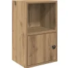 FinePRICE Kirjahylly artesaani tammi 31x24x52 cm tekninen puu (60327) New