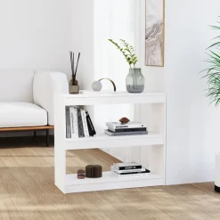 Kirjahylly/tilanjakaja 80x30x71,5-199,5cm, mänty, erikokoja ja värejä - FinePRICE Clearance