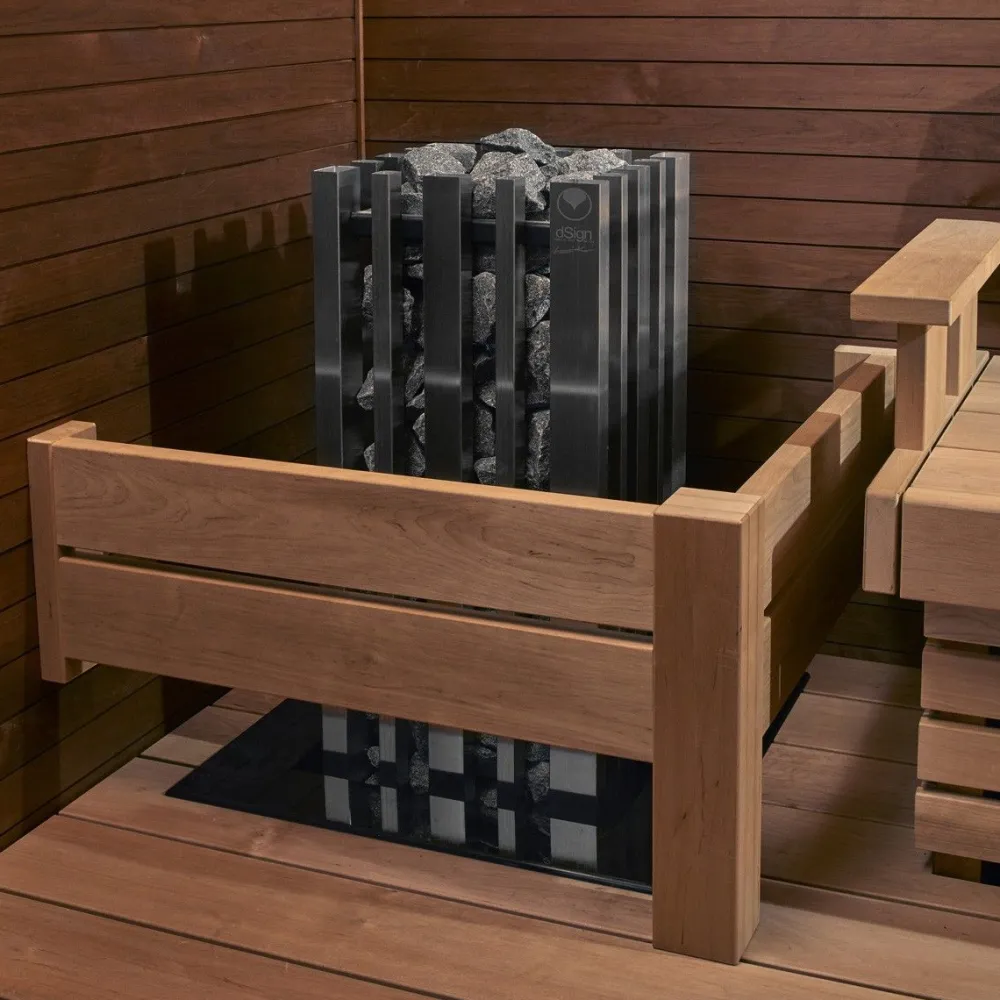 Kiukaan suojakaide Relax L-malli alalauteelle - Sun Sauna Discount