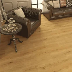 DomusFlooring Kivikomposiittivinyylilankku Nyyrikki hunajatammi Clearance