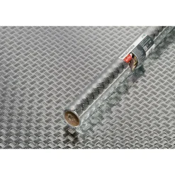 Kontaktimuovi 340-0060, 0.45x1.5m, metallinen ruudullinen, korkeakiiltoinen, metalli, hopea - D-C-Fix Best