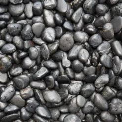 Benders Koristekivi 20-40 mm 15 kg säkki kiiltävä musta Hot