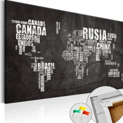 Korkkitaulu Mundo Negro eri kokoja - Artgeist Outlet