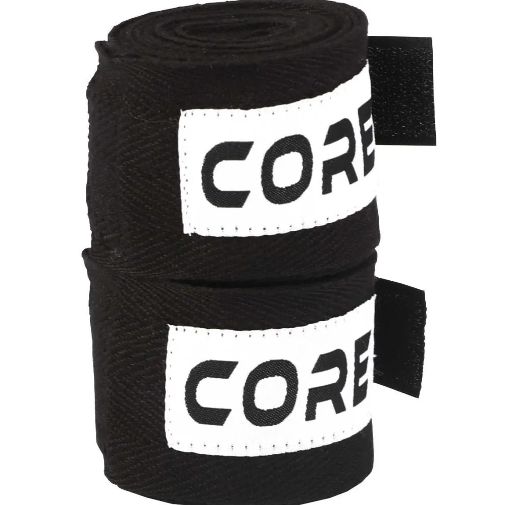 Core Käsiside nyrkkeilyyn 2,5 x 250 cm musta 2 kpl/pkt Clearance