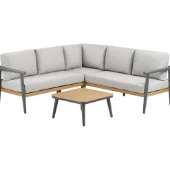House Nordic Kulmasohva terassille Comillas, 5-istuttava, pehmusteilla, harmaa Clearance