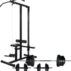 Kuntolaite levytanko- ja käsipainosarjalla 60,5 kg - FinePRICE Outlet