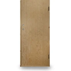 Kylmävaraston ovi Ljusdal 80x190cm oikea, käsittelemätön urajyrsitty vaneri - JABO Outlet